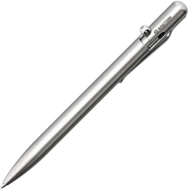 Bastion Slim Bolt Action Pen Stainless PEN-SLMBLT-STS by Bastion