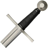 Battle Tested Broad Sword BT 2701 Carbon Steel Double Edged Satin Blade Cord Wrapped Grip Scabbard For Collectors by Battle Tested