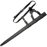 Medieval Sword Battle Tested Crown Western Blade 42in Satin Finish Leather Wrapped Handle For Collectors by Battle Tested