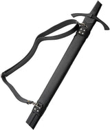 Battle Tested Medieval Dark Knight Sword BT-2712 1065 Carbon Steel Blade Black Finish Leather Scabbard For Collectors by Battle Tested