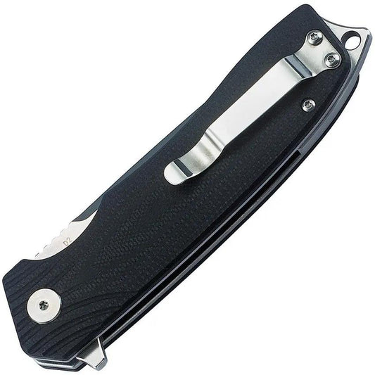 Bestech Lion G10 Linerlock EDC Folder 4.75 Inch Closed 3.5 Inch D2 Satin Drop Point Blade Extended Tang Lanyard Hole by Bestech Knives