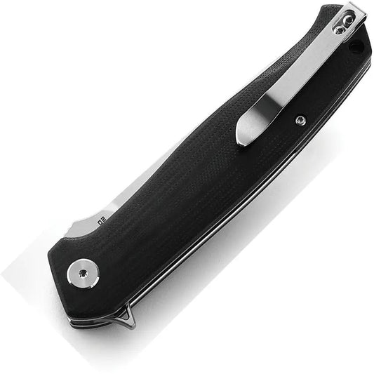 Bestech Swordfish Linerlock EDC Knife With 5 Inch Closed 4 Inch Satin D2 Blade Black G10 Extended Tang by Bestech Knives
