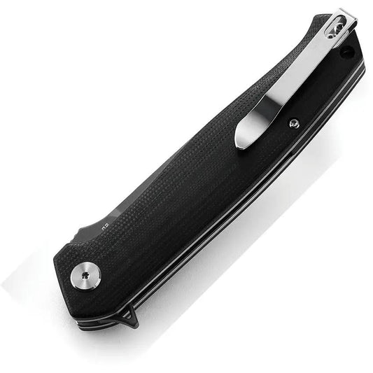 Bestech Swordfish Linerlock Knife For EDC Enthusiasts D2 Tool Steel Blade Black G10 Titanium Coat by Bestech Knives