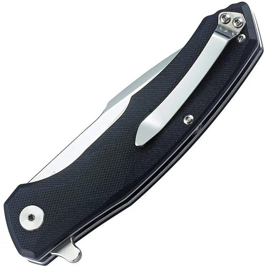 Bestech Elite Warwolf G10 Linerlock Knife for EDC Enthusiasts, 3.5in Satin D2 Blade, 4.75in Closed, Black Handle by Bestech Knives