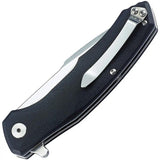 Bestech Elite Warwolf G10 Linerlock Knife for EDC Enthusiasts, 3.5in Satin D2 Blade, 4.75in Closed, Black Handle by Bestech Knives