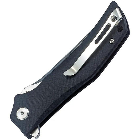 Bestech Knives Scimitar G10 Linerlock Knife with 3.75in Satin D2 Blade Extended Tang Lanyard Hole EDC by Bestech Knives