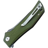Bestech Scimitar G10 Linerlock EDC Knife With Premium D2 Clip Point Blade And Green Two Tone Handle For EDC Users by Bestech Knives
