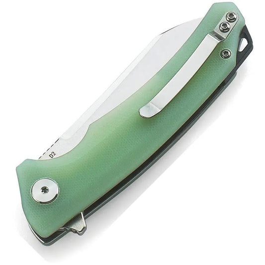 Bestech Knives Texel Linerlock Knife Jade G10 Handle D2 Tool Steel 3.25Inch Blade Premium EDC by Bestech Knives