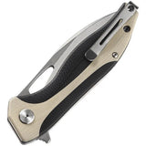 Bestech Komodo Linerlock BG26B Knife Tan G10 3.38in D2 Blade EDC Enthusiasts Premium by Bestech Knives