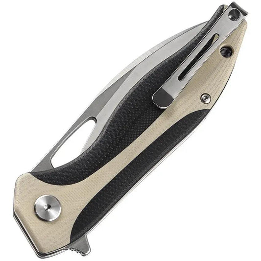 Bestech Komodo Linerlock BG26B Knife Tan G10 3.38in D2 Blade EDC Enthusiasts Premium by Bestech Knives