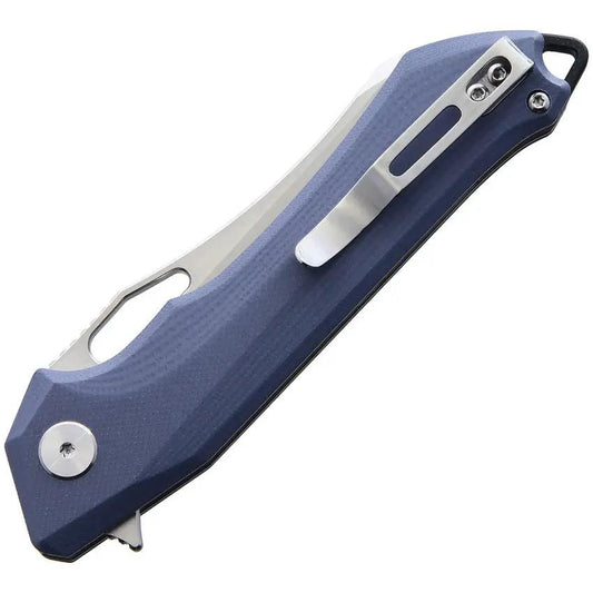 Bestech Knives Platypus Linerlock Knife D2 Blade Ceramic Ball Bearing Blue Gray G10 Handle For EDC Enthusiasts by Bestech Knives