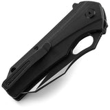 Bestech Knives Operator Linerlock BG36A Tactical EDC Knife With D2 Blade Black G10 Extended Tang by Bestech Knives