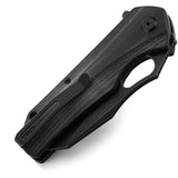 Bestech Knives Operator Linerlock All Black BG36B D2 Blade EDC Knife For Tactical Enthusiasts by Bestech Knives