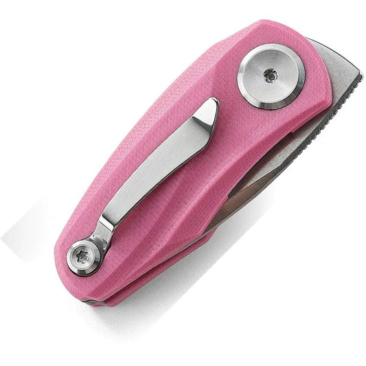 Bestech Tulip Linerlock Folding Knife Pink G10 Handle 14C28N Steel For EDC Enthusiasts by Bestech Knives