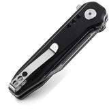 Bestech Knives Syntax Linerlock BG41A EDC Knife 154CM Clip Point Black G10 With Extended Tang Pocket Clip by Bestech Knives