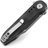 Bestech Knives Syntax Linerlock Black Micarta 154CM Clip Point EDC Knife For Everyday Carry by Bestech Knives