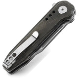 Bestech Knives Syntax Linerlock Green Micarta BG41E 154CM Blade Extended Tang Pocket Clip for EDC Enthusiasts by Bestech Knives