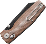 Bestech Slasher Axis Lock Knife Natural Micarta D2 Blade EDC Ready Everyday Carry Companion by Bestech Knives