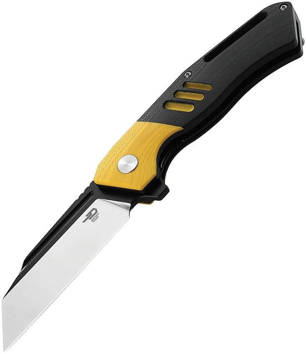 Bestech Knives Rockface Linerlock Yellow BG46A by Bestech Knives