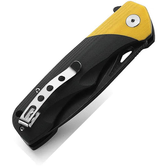 Bestech Airstream Linerlock Knife Premium EDC Enthusiasts with D2 Tool Steel Blade and Yellow G10 by Bestech Knives