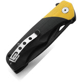Bestech Airstream Linerlock Knife Premium EDC Enthusiasts with D2 Tool Steel Blade and Yellow G10 by Bestech Knives