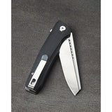Bestech Slyther Linerlock Knife Black G10 Handle With 14C28N Steel 3.63 Inch Blade Extended Tang For EDC Enthusiasts by Bestech Knives