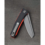 Bestech Knives Slyther Linerlock Knife 3.63in Gray Sandvik 14C28N Blade Black Red G10 EDC Ready by Bestech Knives
