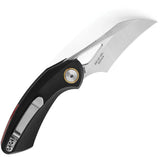 Bestech Knives Bihai Linerlock Pocket Knife With 2.13in Satin 14C28N Blade And Black G10 Handle EDC Ready by Bestech Knives