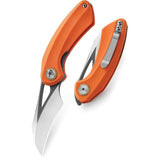 Bestech Bihai Linerlock EDC Knife Orange G10 Handle With 2.13in 14C28N Blade Extended Tang Thumb Pull by Bestech Knives
