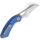Bestech Bihai Linerlock Knife For EDC Enthusiasts Premium Satin 14C28N Blade Blue G10 Extended Tang by Bestech Knives