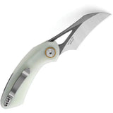 Bestech Knives Bihai Jade BG53F Linerlock EDC Knife 14C28N Sandvik Blade With Pocket Clip G10 Handle by Bestech Knives