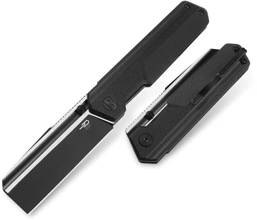 Bestech Knives Tardis Premium Linerlock Knife Black G10 Handle D2 Blade EDC Enthusiasts Collectors by Bestech Knives