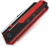 Bestech Knives Tardis Linerlock Knife Premium D2 Tool Steel Blade Black Red G10 Pocket Clip EDC by Bestech Knives