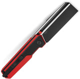 Bestech Knives Tardis Linerlock Knife Premium D2 Tool Steel Blade Black Red G10 Pocket Clip EDC by Bestech Knives