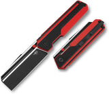 Bestech Knives Tardis Linerlock Knife Premium D2 Tool Steel Blade Black Red G10 Pocket Clip EDC by Bestech Knives