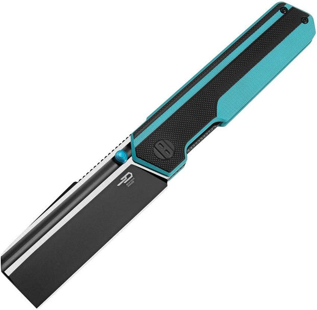Bestech Knives Tardis Linerlock Black/Blue BG54F by Bestech Knives