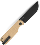 Bestech Glok Button Lock Knife Khaki G10 14C28N Sandvik Blade For Premium EDC Enthusiasts by Bestech Knives