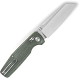 Bestech Knives Slasher Axis Lock Folding Knife EDC Ready Green Canvas Micarta BG56B1 D2 Tool Steel Three Inch Blade by Bestech Knives