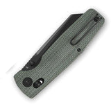 Bestech Knives Slasher Axis Lock Folding Knife With D2 Blade And Green Canvas Micarta For EDC Enthusiasts by Bestech Knives
