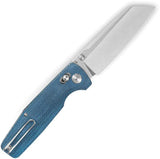 Bestech Knives Slasher Premium Axis Lock Blue BG56C1 EDC Knife With D2 Tool Steel Blade And Blue Canvas Micarta by Bestech Knives