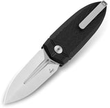 Bestech Knives Ququ Button Lock Knife G10 Black For EDC Enthusiasts With Premium Satin 14C28N Blade by Bestech Knives