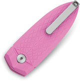 Bestech Knives Ququ Button Lock Knife Pink G10 EDC 14C28N Satin Spear Point Blade Premium by Bestech Knives
