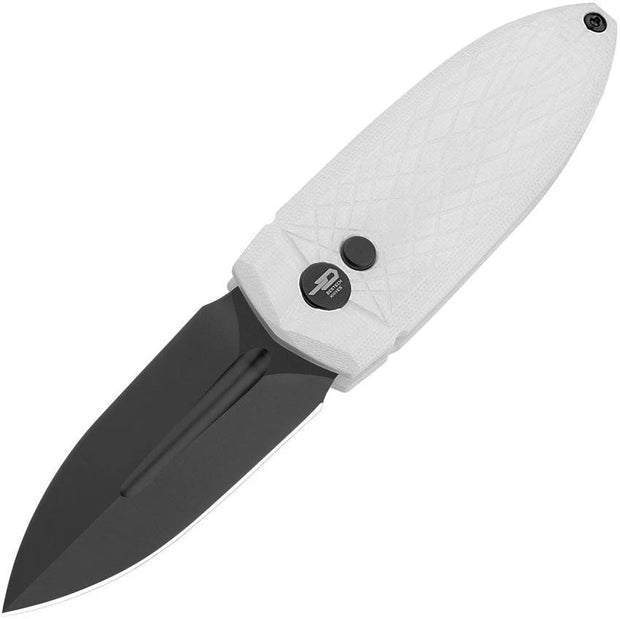 Bestech Knives Ququ Button Lock G10 White BG57A-5 by Bestech Knives