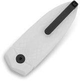 Bestech Knives Ququ Button Lock Knife With DLC Coated 14C28N Spear Point Blade White G10 For EDC Enthusiasts by Bestech Knives