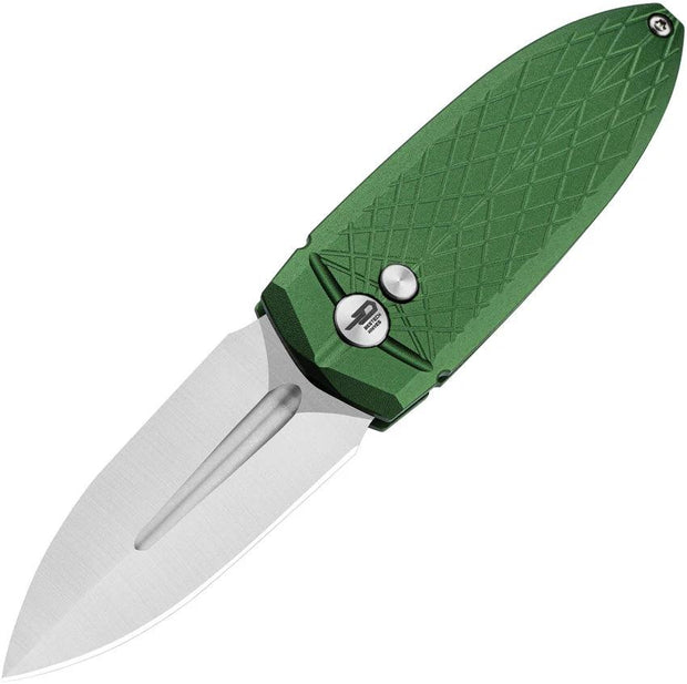 Bestech Knives Ququ Button Lock Al Green BG57B-2 by Bestech Knives