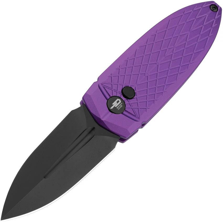 Bestech Knives Ququ Button Lock Al Purple BG57B-5 by Bestech Knives