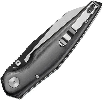 Bestech Knives Snakebird Button Lock EDC Knife With 14C28N Sandvik Blade Black Micarta by Bestech Knives