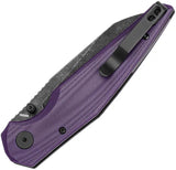 Bestech Knives Snakebird Button Lock Purple G10 EDC Knife With 14C28N Sandvik Sheepsfoot Blade by Bestech Knives