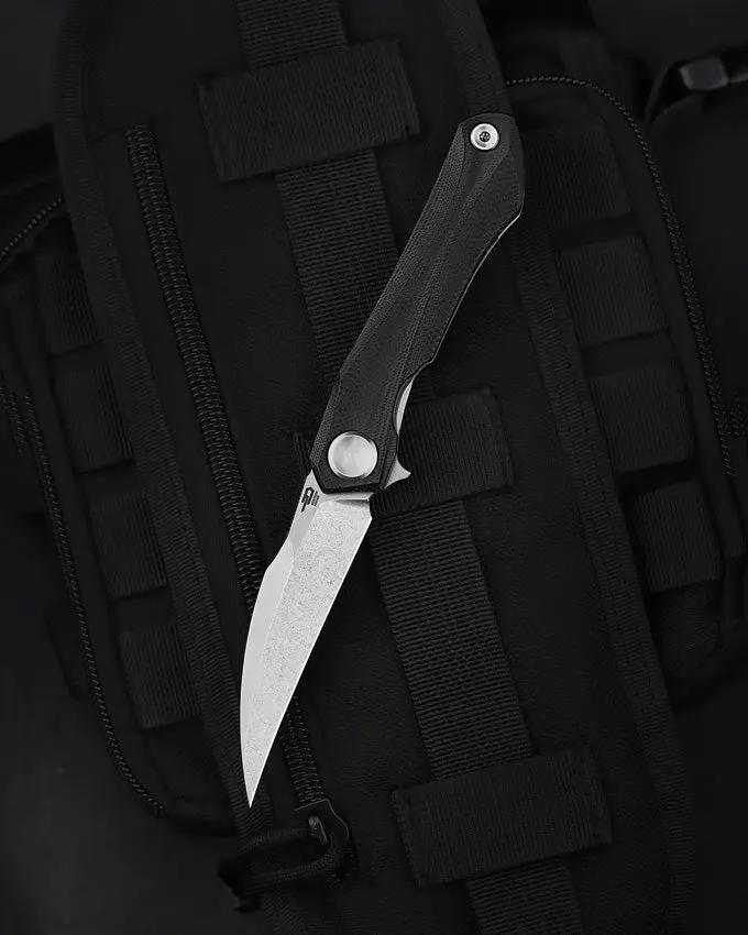 Bestech Knives Ivy Linerlock Premium EDC Knife Black G10 Handle 14C28N Sandvik Blade for Everyday Carry Enthusiasts by Bestech Knives