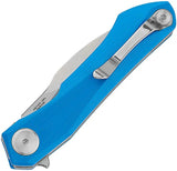 Bestech Ivy Premium Linerlock Knife For EDC Enthusiasts Blue G10 Handle 3In 14C28N Sandvik Stainless Blade Extended Tang by Bestech Knives